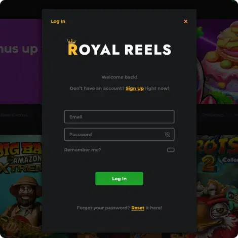 Royal Reels Cashback Bonus